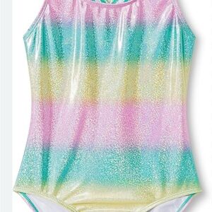 Circo Rainbow Colorful Striped Swimsuit Sz S (6)